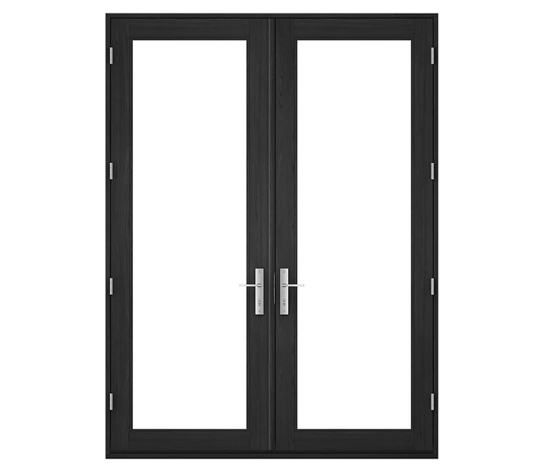 Pella Reserve Contemporary Wood Hinged Patio Door in Las Cruces